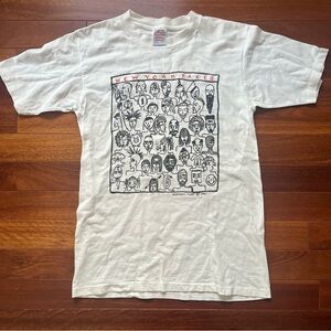Vintage 1990 New York Faces Alessandra Images Street Art Shirt Large Oneita